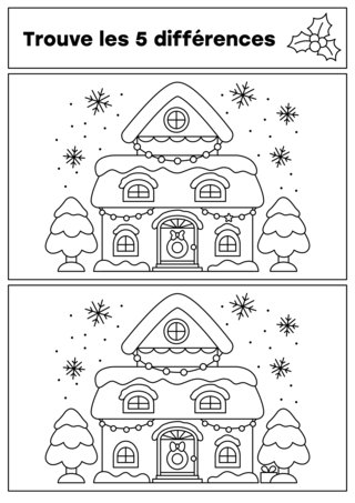 Noel 74 - Coloriages jeu - Coloriages - 10doigts.fr