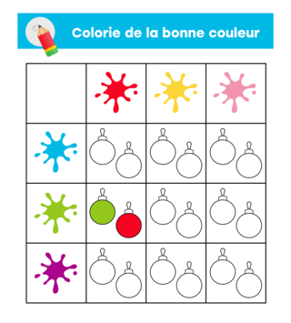 Noel 78 - Coloriages jeu - Coloriages - 10doigts.fr