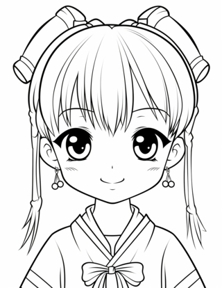 Manga 32 - Coloriages manga - Coloriages - 10doigts.fr