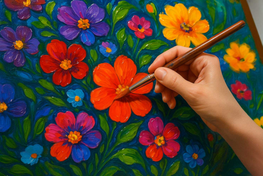 Peinture acrylique brillante - Peinture acrylique - 10doigts.fr
