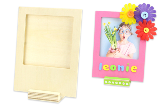 Cadres photos en bois - Supports en bois - 10doigts.fr