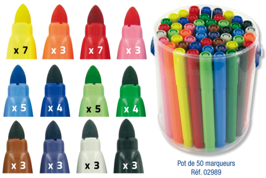 Feutres pointes larges - Feutres et Marqueurs - 10doigts.fr