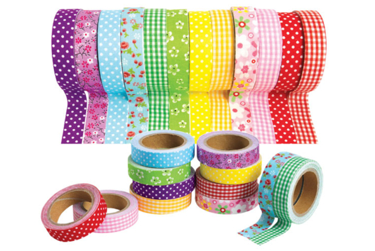Adhésifs colorés et Masking tape - Adhésifs - 10doigts.fr