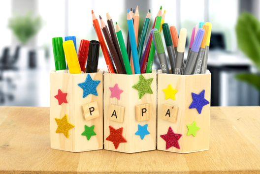 Pot à crayons Papa - 3 compartiments - Tutos Fête des Pères – 10doigts.fr - 2