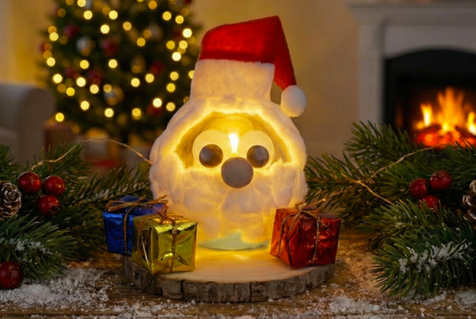 Activite Enfant Pere Noel Lumineux - Activités manuelles personnages de Noël - 10doigts.fr - 2