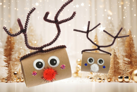 Renne de Noël avec un rouleau en carton - Tutos Noël – 10doigts.fr - 2