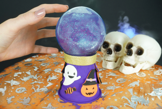 Boule de cristal pour Halloween - Tutos Halloween - 10doigts.fr