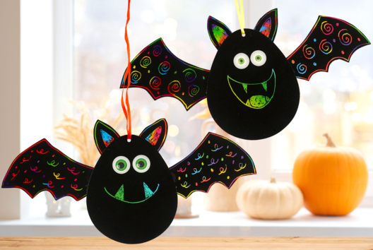 Activite Halloween Enfant Chauve Souris - Activités manuelles Halloween - 10doigts.fr - 2