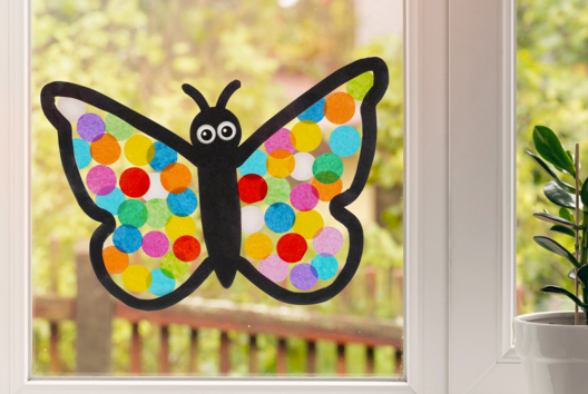 Papillon pour décoration des vitres et fenêtres - Tutos Printemps - 10doigts.fr