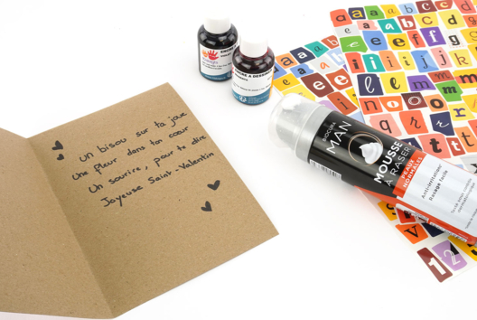 Activité peinture raclette - Activités manuelles Saint-valentin - 10doigts.fr - 2