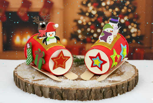 Activite Traineau de Noel - Activités manuelles bricolages de Noël - 10doigts.fr