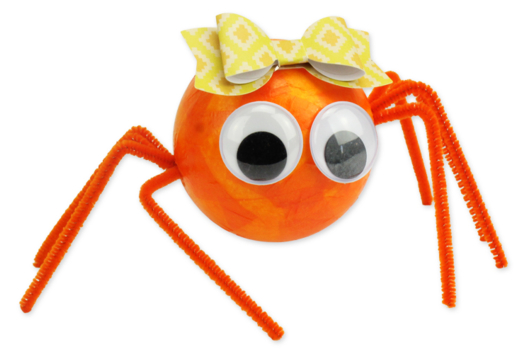 Araignées mignonnes en boules polystyrène - Tutos Halloween – 10doigts.fr - 2