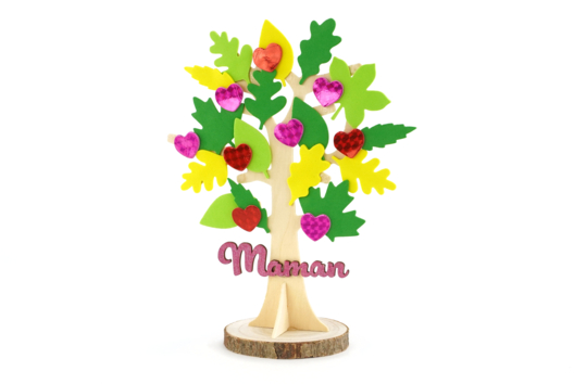 arbre coeurs fête des mères cadeau DIY enfants - Activités manuelles fête des mères - 10doigts.fr
