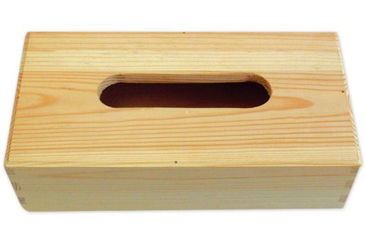 Boîte à mouchoirs rectangulaire, en bois - Tutos Fête des Mères – 10doigts.fr - 2