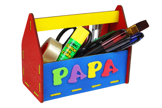 Boîte à outils / pot à crayons - Tutos Fête des Pères - 10doigts.fr
