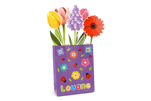 bouquet de fleurs DIY printemps enfants - Activités manuelles Printemps - 10doigts.fr - 2