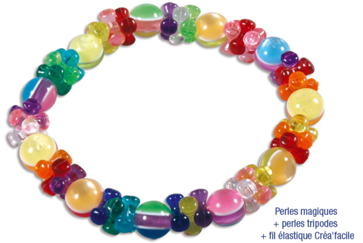 Bracelets de perles magiques en verre - Tutos Fête des Mères – 10doigts.fr - 2