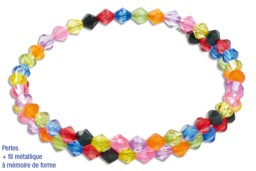 Bracelets de perles toupies - Tutos Fête des Mères - 10doigts.fr