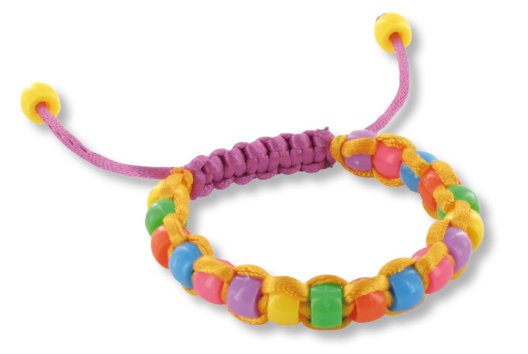 Bracelets Shamballa avec perles en plastique - Tutos Fête des Mères - 10doigts.fr