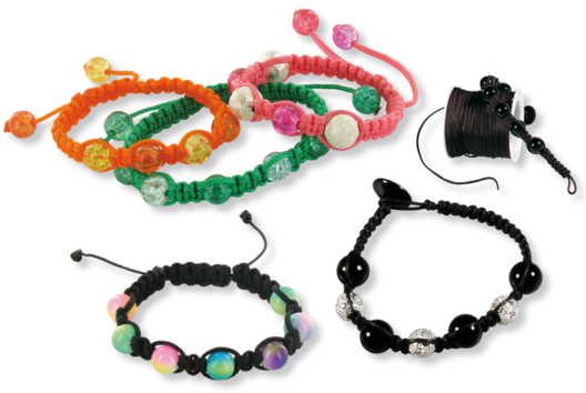 Confection de bracelets Shamballa - Tutos créations de Bijoux - 10doigts.fr