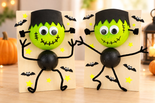 Bricolage Enfant Frankenstein Halloween - Activités manuelles Halloween - 10doigts.fr - 2