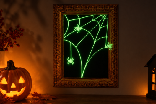 Bricolage Halloween Enfant Araignée phosporescente - Activités manuelles Halloween - 10doigts.fr - 2