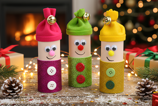 Bricolage Lutin de Noël Enfant - Activités manuelles collage, pliage - 10doigts.fr