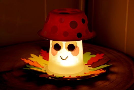 Mathieu le champignon lumineux - Activités manuelles Automne – 10doigts.fr - 2