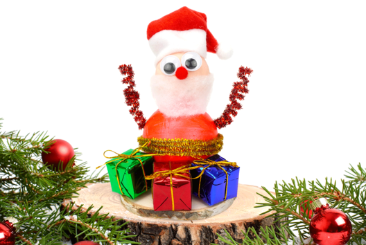 Père Noël avec ses petits cadeaux - Personnages de Noël – 10doigts.fr - 2