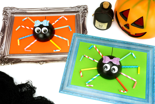 Tableau araignée 3D - Tutos Halloween – 10doigts.fr - 2