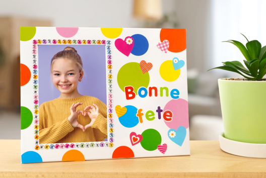 cadre cadeau fête des mères - Activités manuelles fête des mères - 10doigts.fr