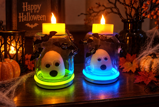 cage à fantômes DIY halloween - Activités manuelles Halloween - 10doigts.fr