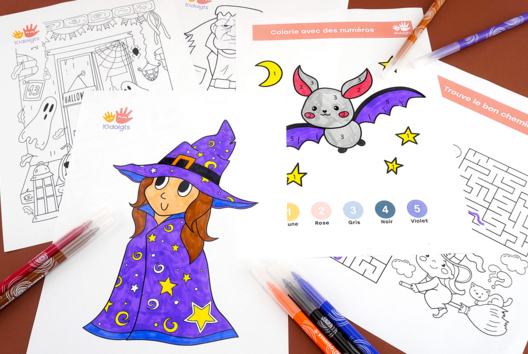 Carnet d'activités Halloween - Activités manuelles Halloween - 10doigts.fr