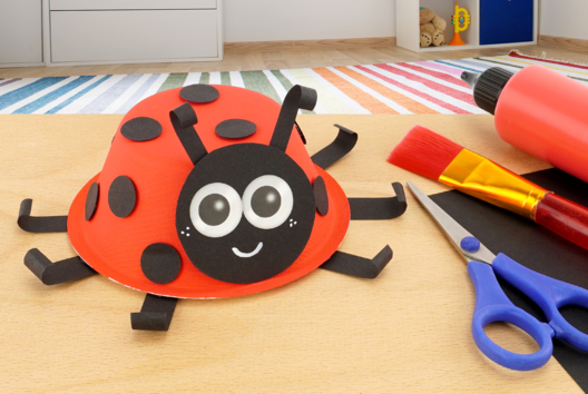 coccinelle DIY enfants papier - Activités manuelles animaux - 10doigts.fr - 2