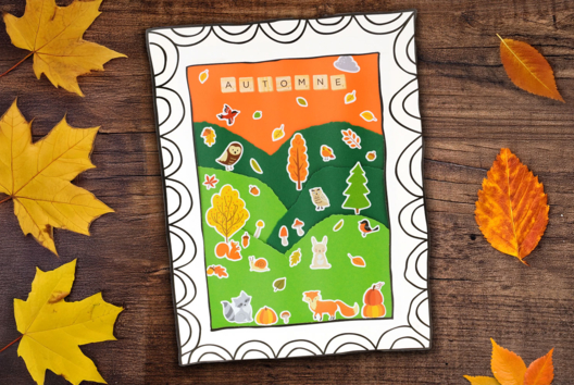collage automne activité enfant - Activités manuelles d'automne - 10doigts.fr