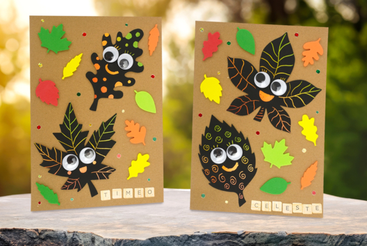 collage enfants automne DIY - Activités manuelles Automne - 10doigts.fr - 2