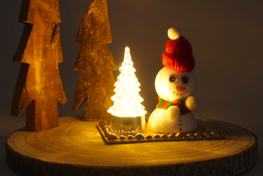 Bonhomme de neige et sapin lumineux - Activités manuelles bricolages de Noël – 10doigts.fr - 2