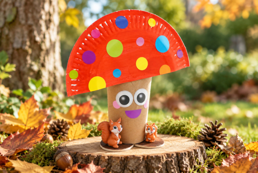 DIY champignon automne enfants - Activités manuelles d'automne - 10doigts.fr - 2