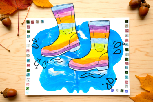 diy enfant activité peinture automne - Activités manuelles Automne - 10doigts.fr - 2