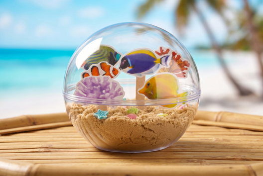 DIY été fabrique ton aquarium miniature - Activités manuelles océan : plongez dans un univers créatif et sensoriel - 10doigts.fr