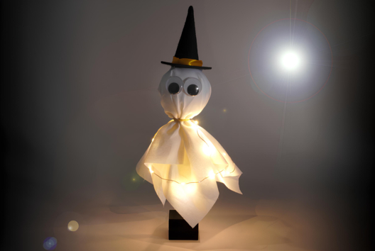 Le fantôme sorcier - Tutos Halloween – 10doigts.fr - 2