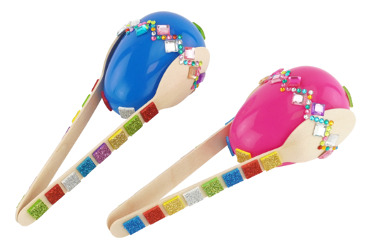 DIY maracas pour enfants riz - Activités manuelles Carnaval - 10doigts.fr