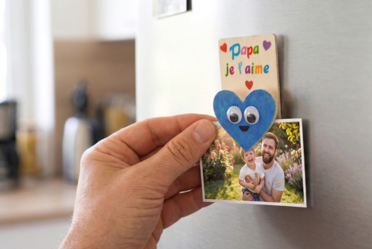 DIY mémo magnétique fête des pères - Activités manuelles Fête des Mères : des idées cadeaux à fabriquer avec amour - 10doigts.fr - 2