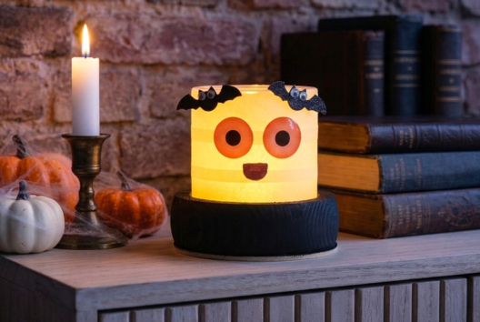 DIY photophore halloween activités enfants - Activités manuelles Halloween - 10doigts.fr