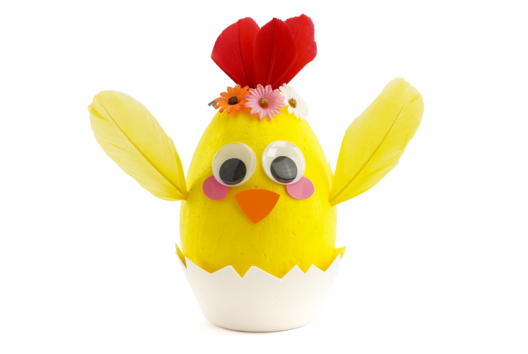 DIY poussin de Pâques enfants - Activités manuelles DIY Pâques - 10doigts.fr - 2