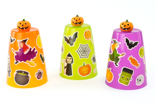 gobelets lumineux pour Halloween DIY enfants - Activités manuelles Halloween - 10doigts.fr - 2