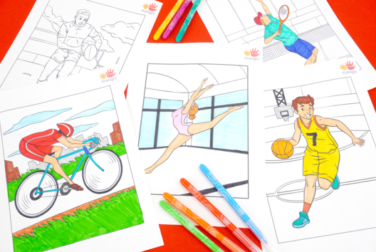 Carnet de coloriages Jeux Olympiques - Tutos Dessin - 10doigts.fr