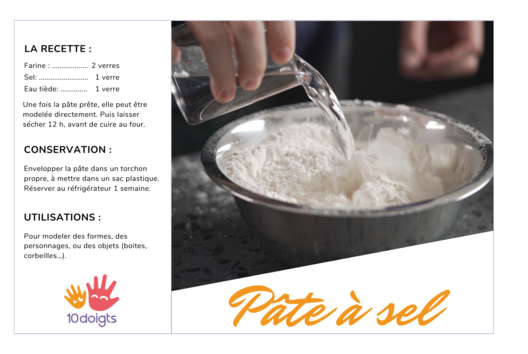 Pâte à sel : recette facile - Tutos Modelage – 10doigts.fr - 2