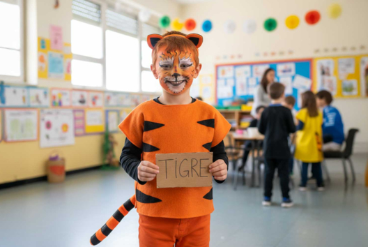 maquillage tigre - Activités manuelles de maquillage pour se déguiser et faire la fête - 10doigts.fr - 2