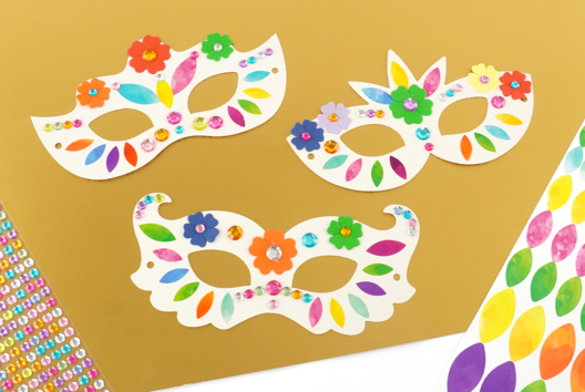 masques à décorer carnaval enfants - Activités manuelles Carnaval, Mardi gras - 10doigts.fr - 2
